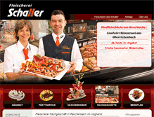 Tablet Screenshot of fleischerei-schaller.de